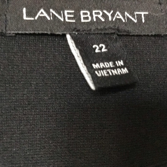 Lane Bryant Women's Black Ponte Peplum Jacket size 22 - Picture 4 of 8